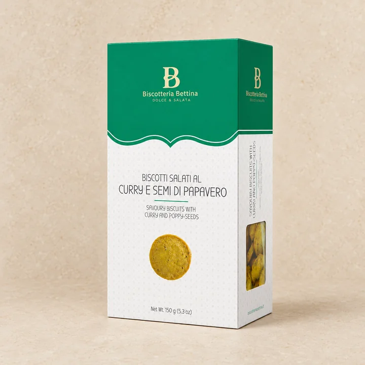 Biscuits curry et pavot
