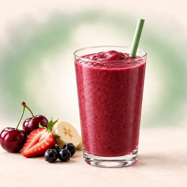 Smoothie aux fruits rouges
